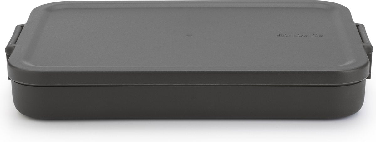  Brabantia Make &amp; Take Lunchbox - Plat - Kunststof - Dark Grey
