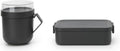  Brabantia Make &amp; Take Lunchset - 2-delig - Kunststof - Dark Grey