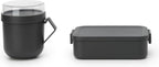  Brabantia Make &amp; Take Lunchset - 2-delig - Kunststof - Dark Grey