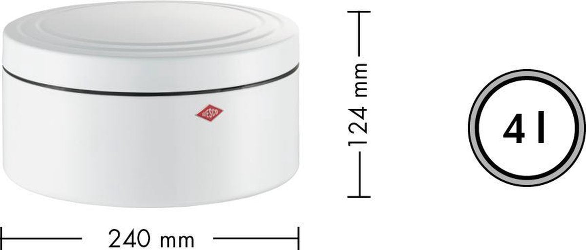  Wesco Koektrommel 4l Zwart