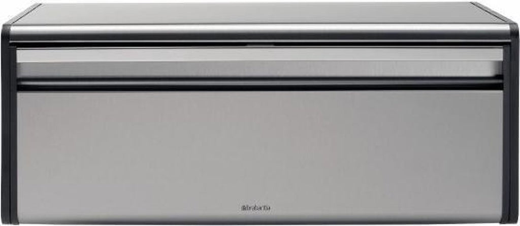  Brabantia Broodtrommel - Met Klepdeksel - Matt Steel Fingerprint Proof / Matt Black