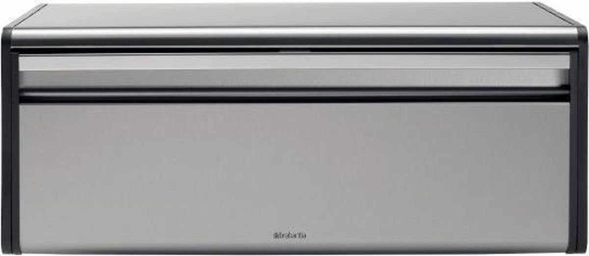  Brabantia Broodtrommel - Met Klepdeksel - Matt Steel Fingerprint Proof / Matt Black