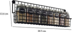  Friendly Kitchen Ophangbaar Kruidenrek - 4 Kruidenrekjes Voor Totaal 32 Kruidenpotjes - Spice Rack - Staal - Zwart
