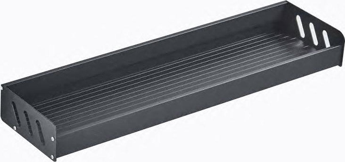 Merkloos TDR - Kruidenrek - Ophangbaar - Inclusief 6 Verplaatsbare Haken Voor Keukengereedschap - 50 Cm - Zwart