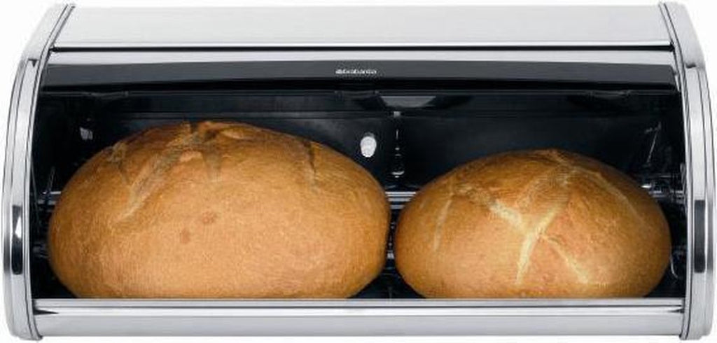  Brabantia Broodtrommel - Met Schuifdeksel - Matt Steel Fingerprint Proof