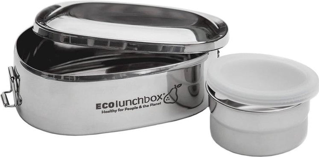  EcolLunchbox - RVS Lunchbox Oval - Herbruikbare Lunchbox