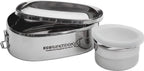  EcolLunchbox - RVS Lunchbox Oval - Herbruikbare Lunchbox