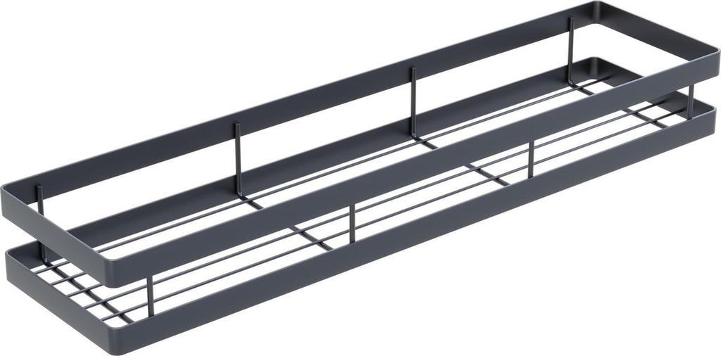  Noswo Kruidenrek Ophangbaar - Kruidenrek Voor Kruidenpotjes - Keukenrek Hangend - 50 Cm - Zwart
