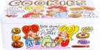  Blond Amsterdam Even Bijkletsen Koektrommel - Blik - 11x20 Cm