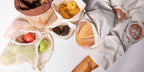  Elicious® - Broodzak - Herbruikbaar - Biologisch Katoen - GOTS Certificaat - Wasbaar - Zero Waste - Herbruikbare Zak