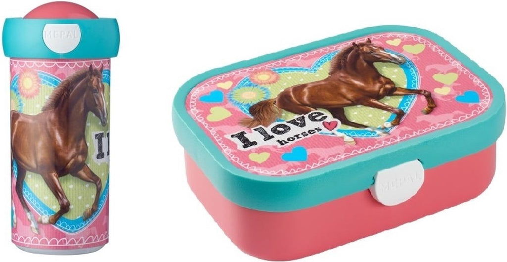  Mepal – Lunchset Campus (sb + Lb) – Schoolbeker En Broodtrommel Voor Kinderen – My Horse – Bento Box - Lekvrij
