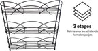  Zindoo - Kruidenrek - Standaard - 3-laags - Ophangbaar - 18 Kruiden Potjes - Anti-slip Pootjes - Spice Rack - Specerijenrek - Keukenorganizer - Keukenaccessoires