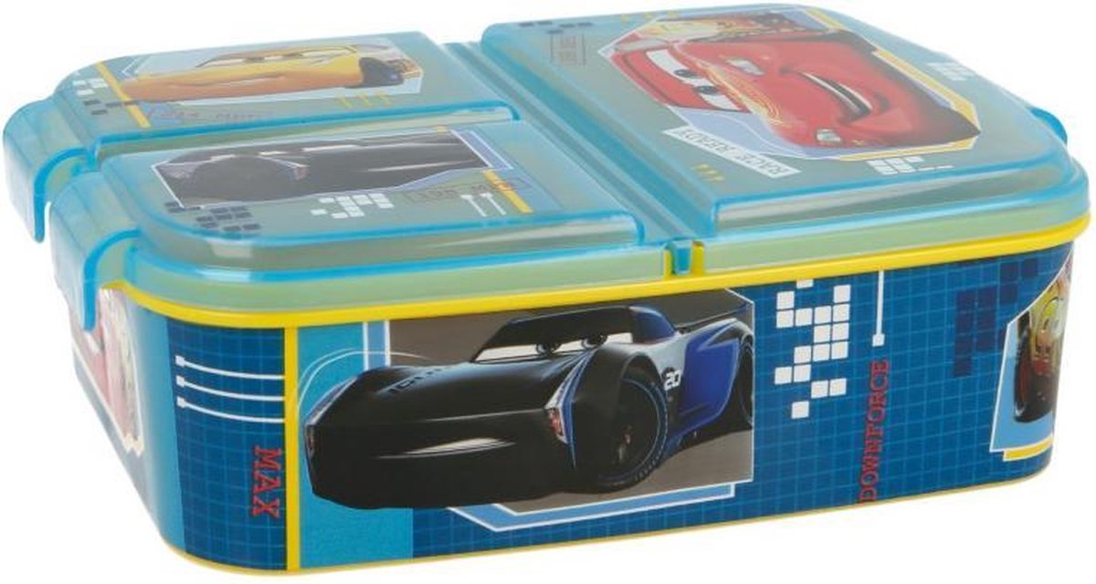  CARS Lunchbox - 3 Vakken - Disney Cars Broodtrommel