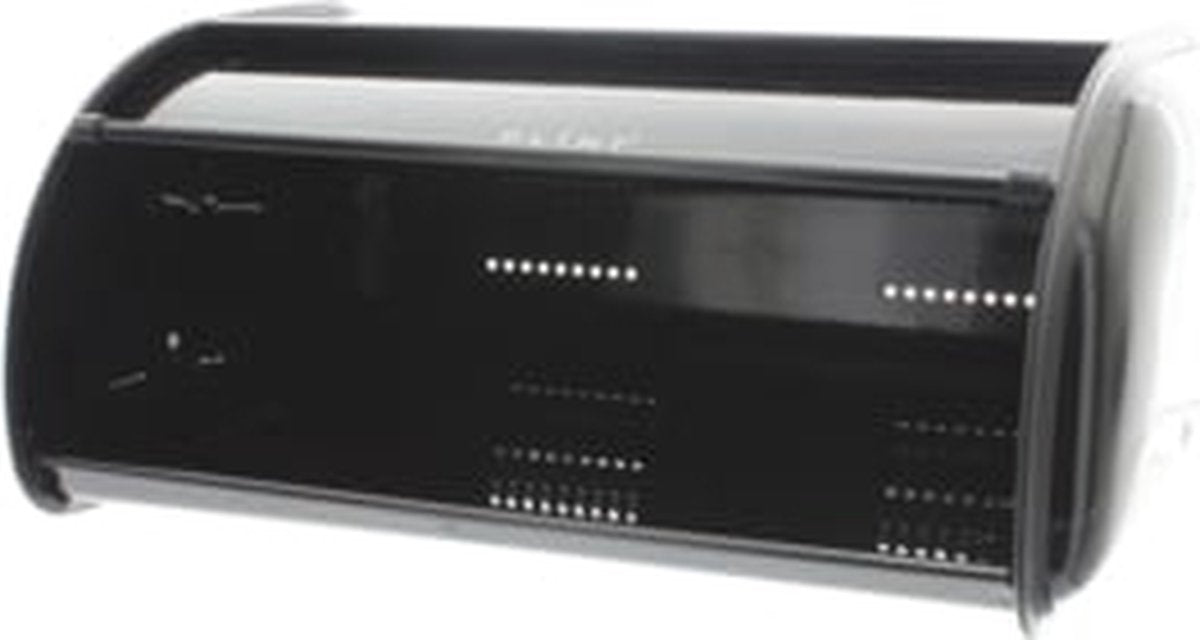  PLINT Retro Broodtrommel – Ruime Inhoud – Zwart