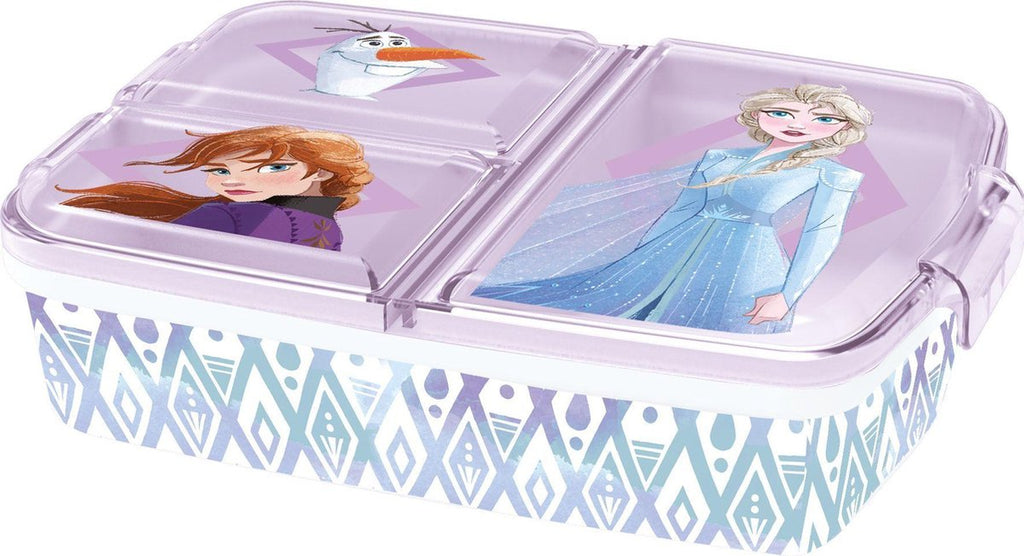 Disney Frozen Broodtrommel 3 Vakjes - 17x20 Cm - Brooddoos -Lunchbox