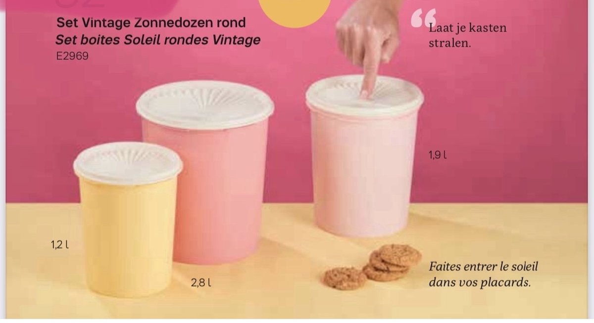  Tupperware Zonnendozen Set
