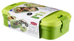 Curver Lunch&amp;Go - Vershouddoos - Lunchbox - Inclusief Bestek - 2/3 Compartimenten - Groen