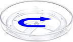 Merkloos Kruidenrek Draaibaar - Transparant - Diameter 23,5 Cm - Multifunctioneel Draaiplateau