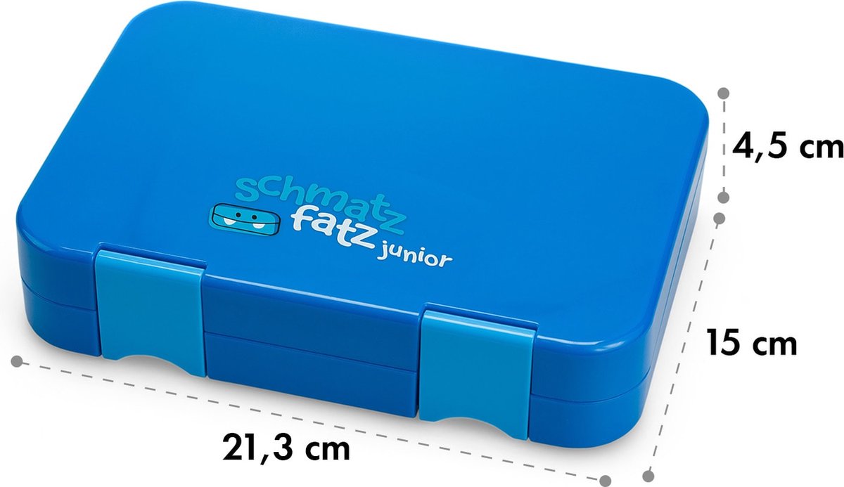  Klarstein Schmatzfatz Junior Lunchbox 6 Vakken - Bento - Vershouddoos 21,3 X 15 X 4,5 Cm (BxHxD) - BPA-vrij - Vaatwasserbestendig