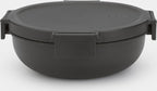  Brabantia Make &amp; Take Salade Lunchbox - 1,3 L - Kunststof - Dark Grey