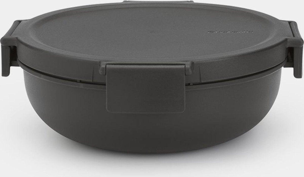  Brabantia Make &amp; Take Salade Lunchbox - 1,3 L - Kunststof - Dark Grey