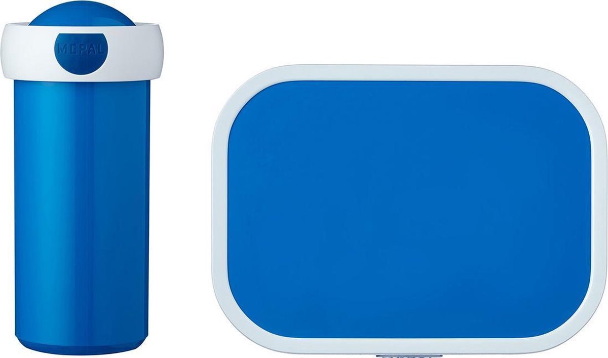  Mepal – Lunchset Campus (sb + Lb) – Schoolbeker En Broodtrommel Voor Kinderen – Blauw – Bento Box - Lekvrij