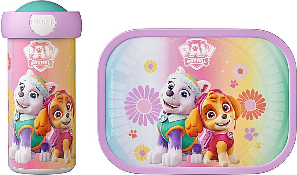  Paw Patrol Girls Voordeelset Lunchbox &amp; Schoolbeker - Mepal Broodtrommel &amp; Drinkbeker -