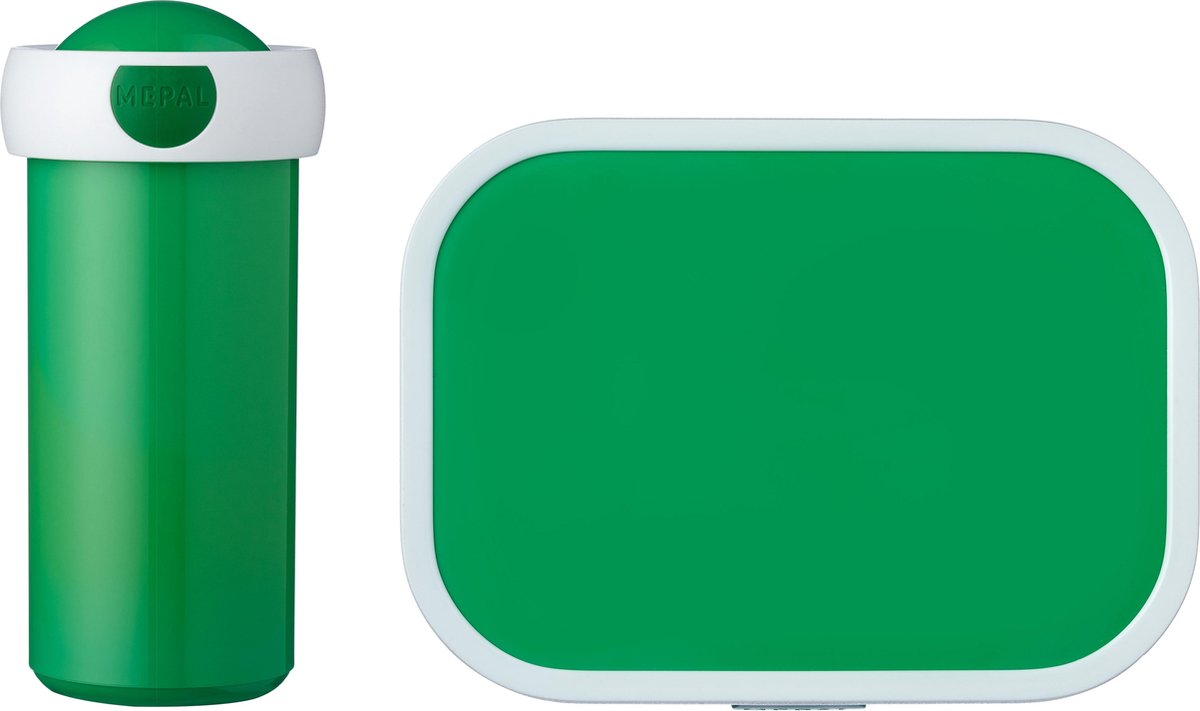 Mepal – Lunchset Campus (sb + Lb) – Schoolbeker En Broodtrommel Voor Kinderen – Groen – Bento Box - Lekvrij
