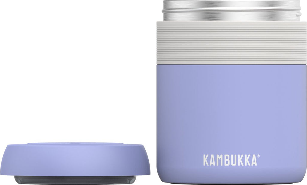  Kambukka Bora - Lunchbox - 600 Ml - Voedselcontainer Houdt 9 Uur Warm &amp; 100 % Lekvrij - Digital Lavender