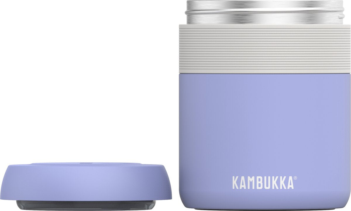  Kambukka Bora - Lunchbox - 600 Ml - Voedselcontainer Houdt 9 Uur Warm &amp; 100 % Lekvrij - Digital Lavender