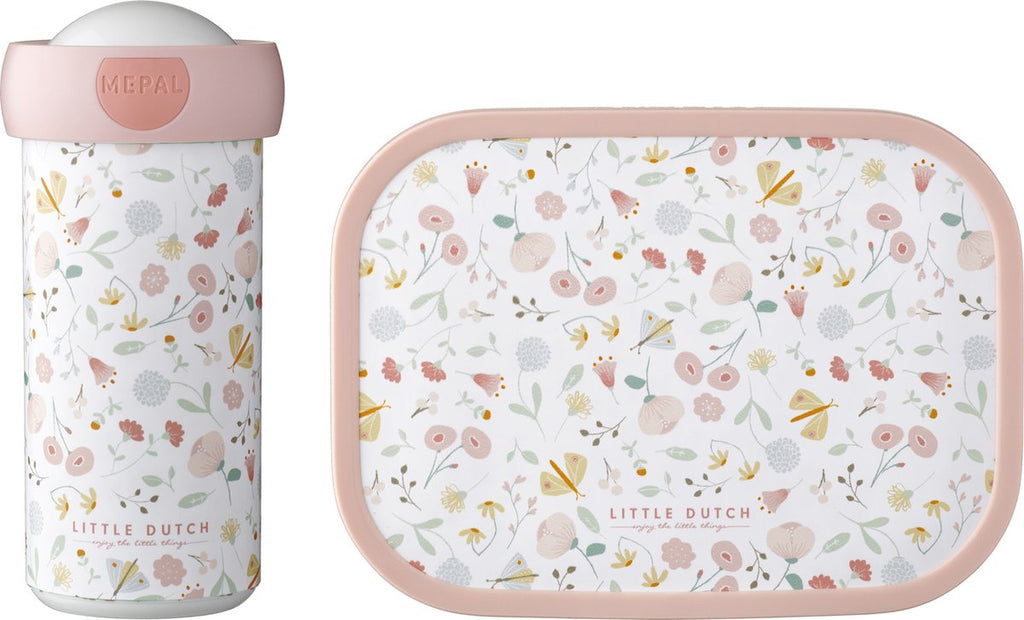  Mepal – Lunchset Campus (sb + Lb) – Schoolbeker En Broodtrommel Voor Kinderen – Flowers &amp; Butterflies – Bento Box
