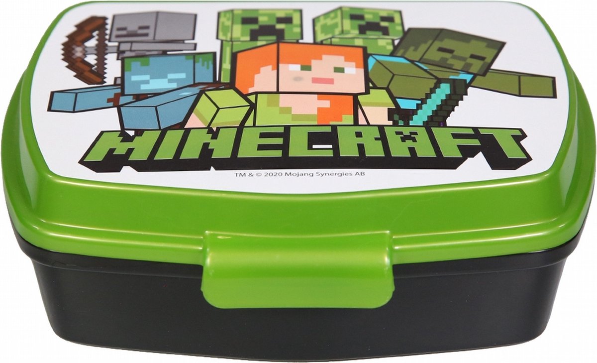 Mickey Mouse Minecraft Broodtrommel - 17x14 Cm - Brooddoos - Sandwich Box