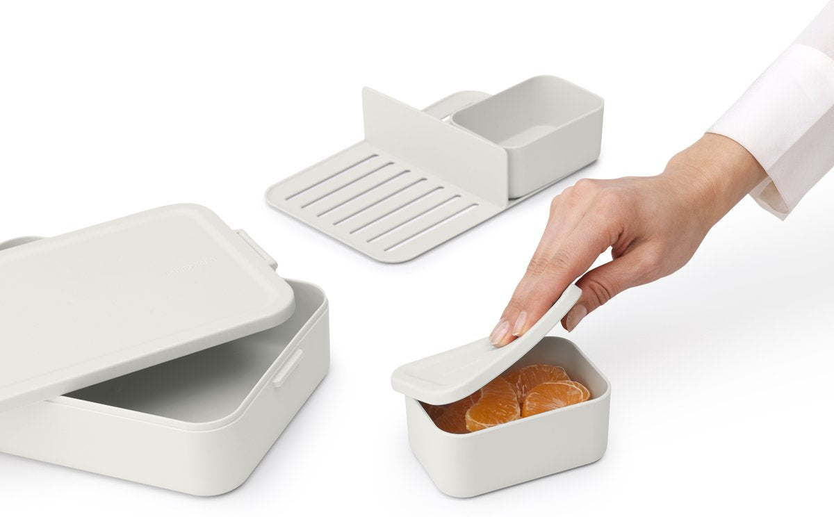  Brabantia Make &amp; Take Bento Lunchbox Incl Bentobox - Large - Kunststof - Light Grey