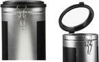  Préfère® Koffiebonen Bewaarbus 1,6L - Koffiepads Bewaarbus - Koffieblikbewaarblik - Zilver/Zwart