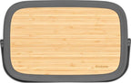  Brabantia Nic Broodtrommel - Met Bamboe Deksel - Dark Grey
