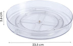 Merkloos Kruidenrek Draaibaar - Transparant - Diameter 23,5 Cm - Multifunctioneel Draaiplateau