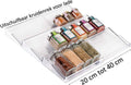 Merkloos Kruidenrek Voor Lade - Kruidenorganizer - Keukenlade Organiser - Kruidenrek Lade - Kruidenhouder - Lade Voor Kruiden - Spice Rack - Uitschuifbaar Van 20cm Tot 40cm - Kruidenrek Liggend - Spice Organizer