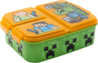 Mickey Mouse Minecraft Broodtrommel 3 Vakjes - 18x13 Cm - Brooddoos - Lunchbox