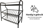  Zindoo Kruidenrek Zwart 3-laags Staand - Specerijen Rek - Kruiden Rek - Duurzaam RVS - Anti Slip Onderzijde - Specerijenstandaard – Keukenorganizer - Spice Rack - Kitchen Rack - Spice Organizer Keukenaccessoire - ZIN-SR05