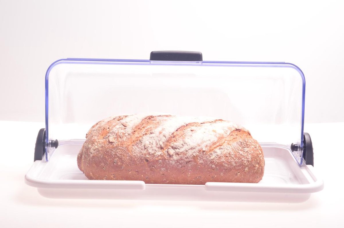  Biesse Broodtrommel - Met Schuifdeksel - Transparant -brooddoos