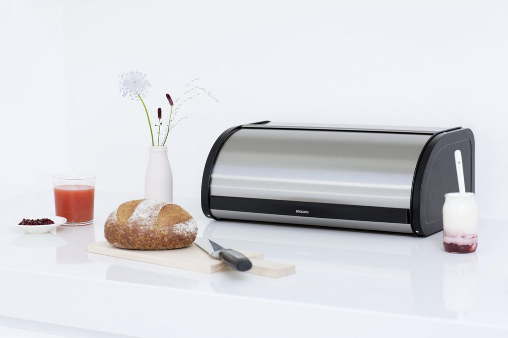  Brabantia Broodtrommel - Met Schuifdeksel - Matt Steel Fingerprint Proof