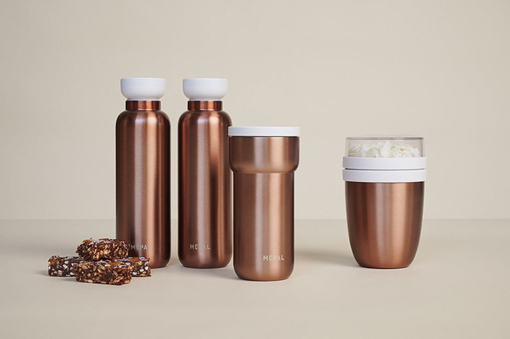  Mepal – Isoleer Lunchpot Ellipse – Houdt Je Eten 6-8 Uur Warm En 12 Uur Koud – Rose Gold – 2 Compartimenten – Soep Beker To Go – Yoghurt Beker Muesli - Thermos Lunchbox
