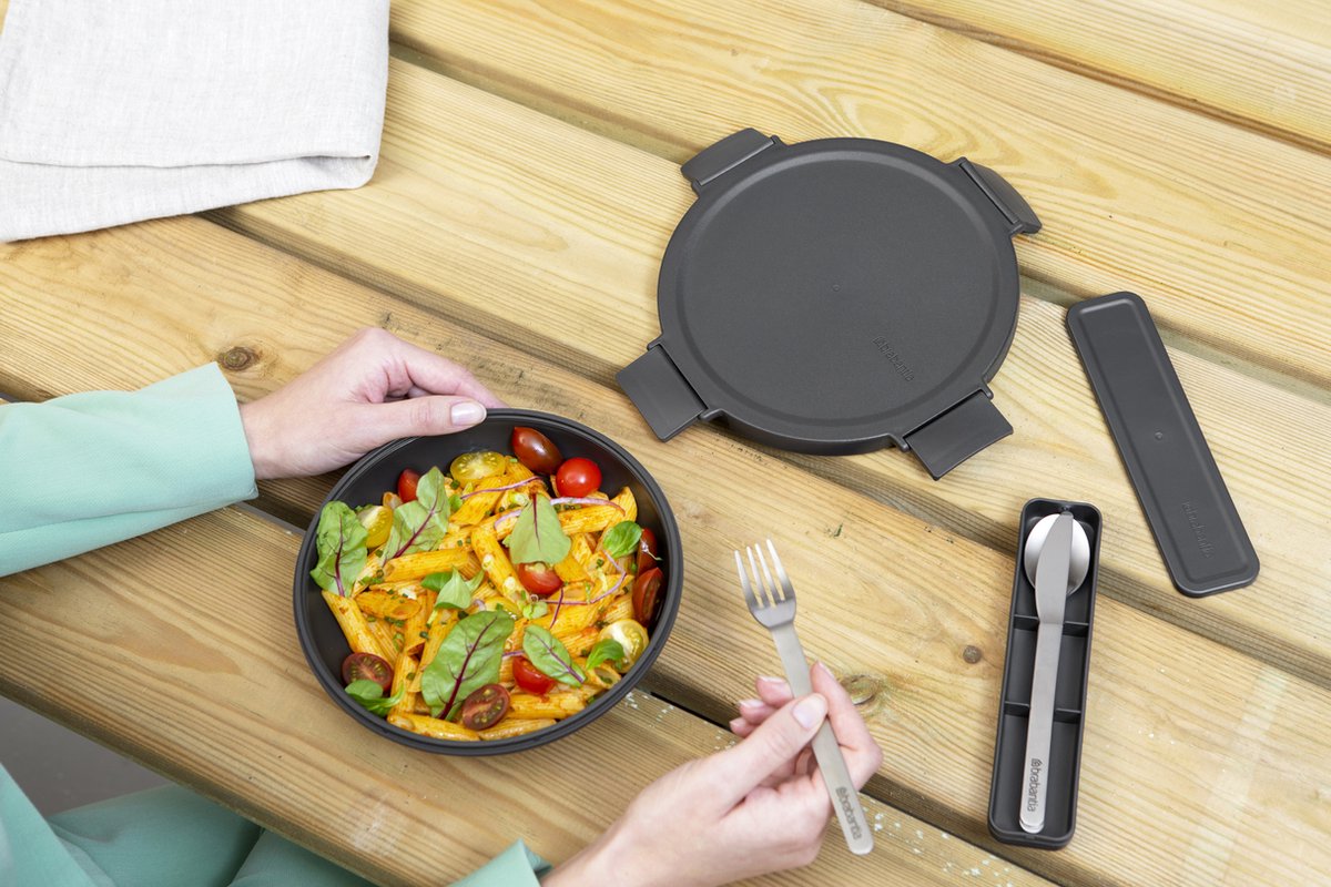  Brabantia Make &amp; Take Lunchkom - 1 L - Kunststof - Dark Grey