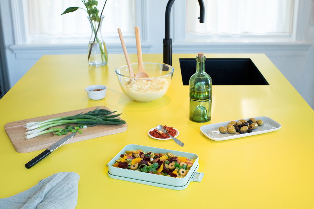  Brabantia Make &amp; Take Lunchbox - Plat - Kunststof - Jade Green