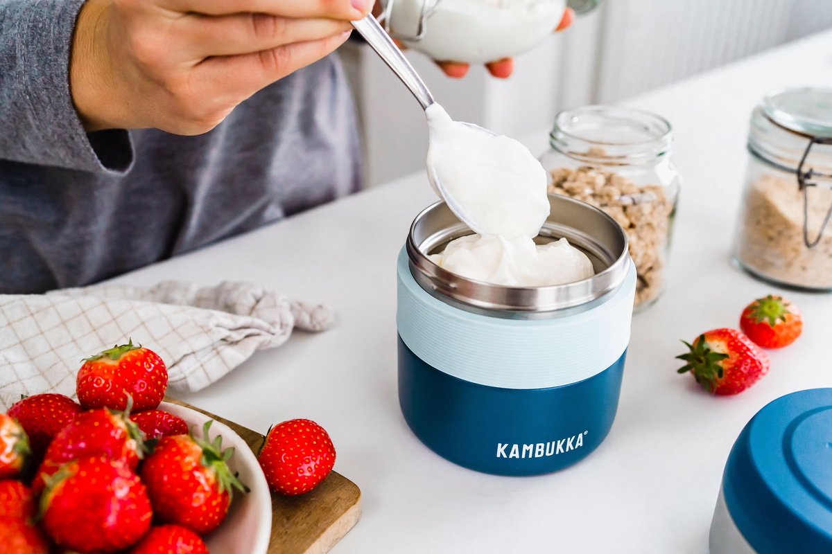  Kambukka Bora - Lunchbox - 400 Ml - Voedselcontainer Houdt 6 Uur Warm &amp; 100 % Lekvrij - Deep Teal