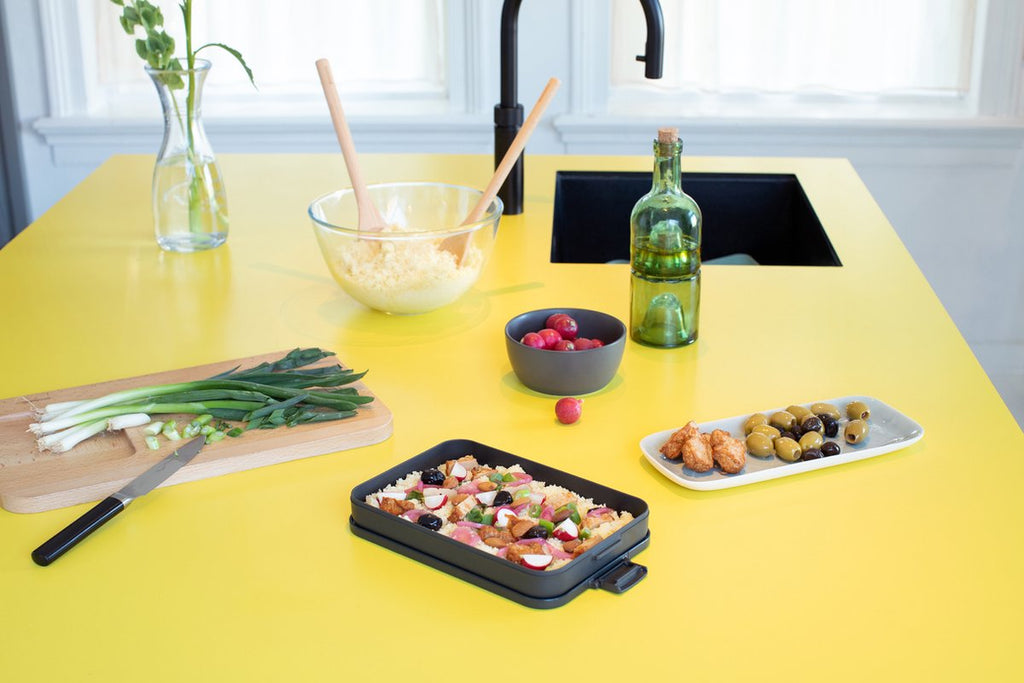  Brabantia Make &amp; Take Lunchbox - Plat - Kunststof - Dark Grey