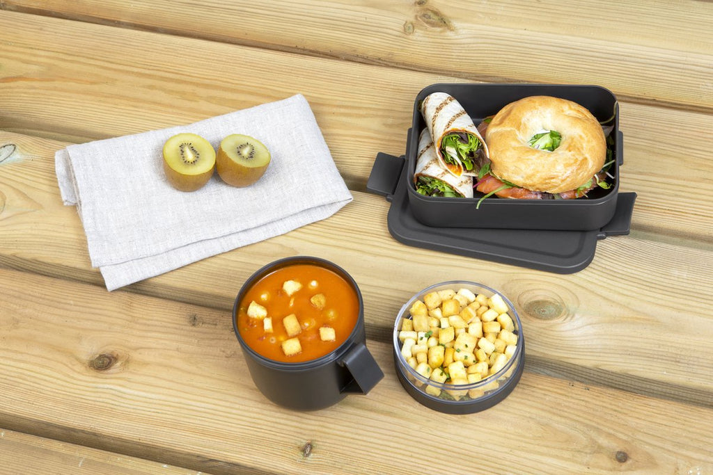  Brabantia Make &amp; Take Lunchset - 2-delig - Kunststof - Dark Grey