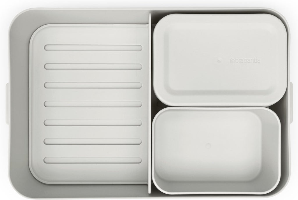  Brabantia Make &amp; Take Bento Lunchbox Incl Bentobox - Large - Kunststof - Light Grey