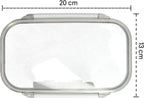  Homra Lunchbox STAQS Grey - Bento Box - 2 Laags Broodtrommel - 3 Compartimenten - Grijs - Lunch To Go - Duurzaam Kunststof - BPA Vrij - 3 Vaks Lunchtrommel Voor Volwassenen - Inclusief Bestek - Magnetron, Diepvries, Vaatwasser Bestendig - Vers Houden