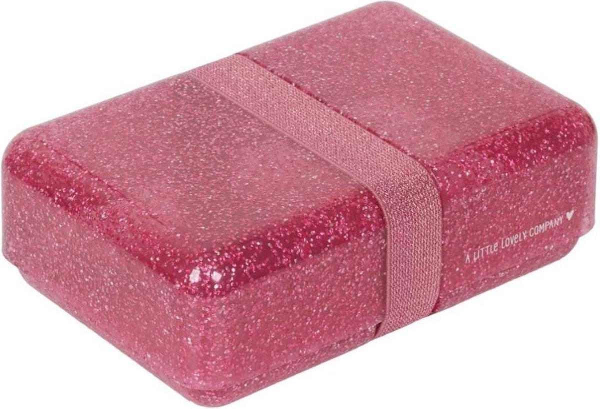  Lunch Box: Glitter - Roze | A Little Lovely Company